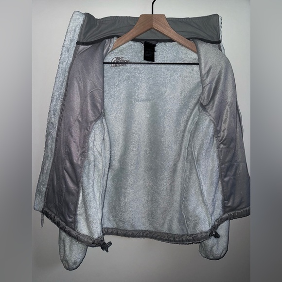 The North Face Fleece Osito Zip Up Jacket Women Size Small Light Blue Polyester - Picture 10 of 14